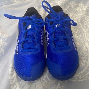 Blue and white lightly worn kyrie shoes